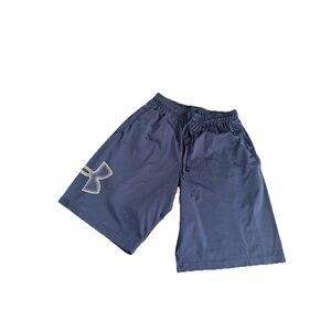 Under Armour Tech Graphic Loose Fit Performance Athletic Shorts Navy Men’s Sz Sm